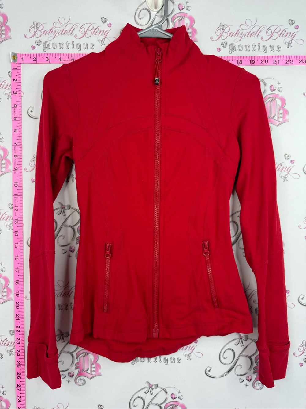 lululemon athletica define jacket Red Zip-Up Athletic Jacket